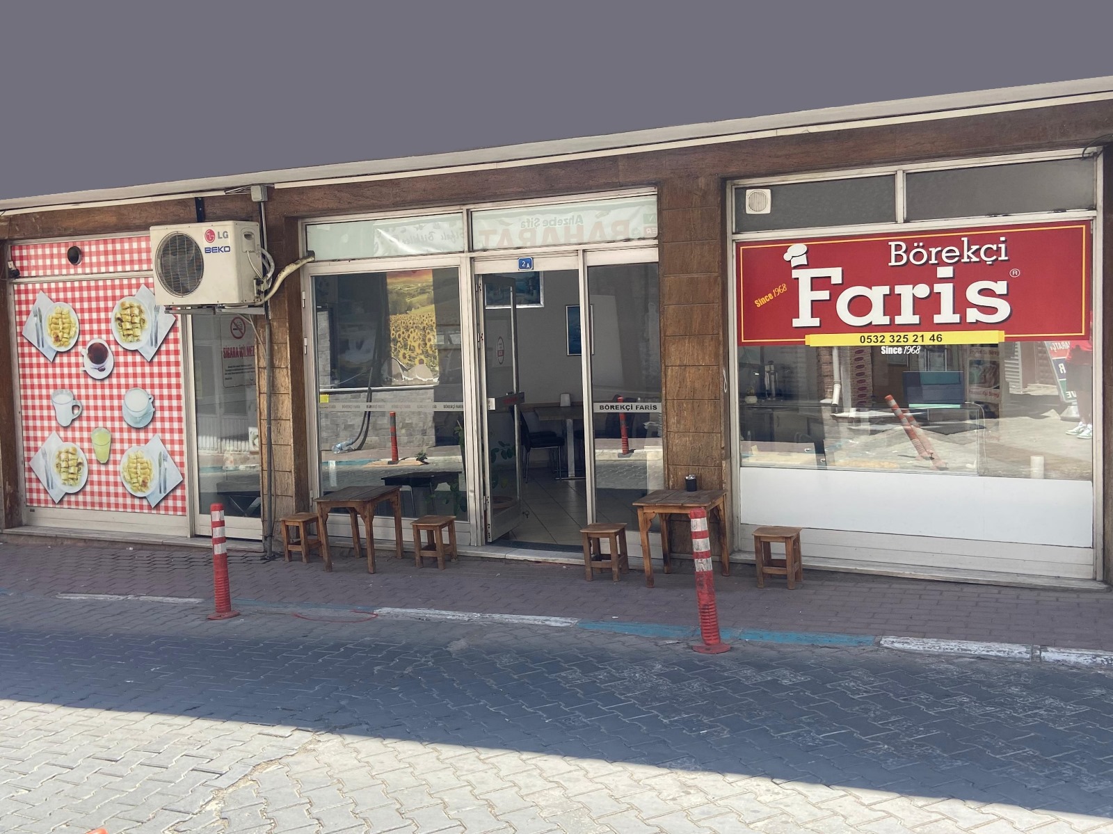 Börekçi Faris dükkanından bir kare